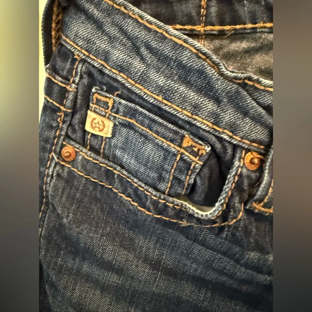Big Star Casey Low Rise  Dark Blue Boot Cut Jeans Size 25r - Picture 4 of 13
